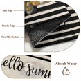 thumbnail image 5 of Hello Summer Large Area Rugs 5x8 ft Retro Watercolor Lemon Truck Black Stripe Linen Washable Rug Non Slip Indoor Carpet Absorbent Floor Mat for Living Room Bedroom Dining Room, 5 of 9