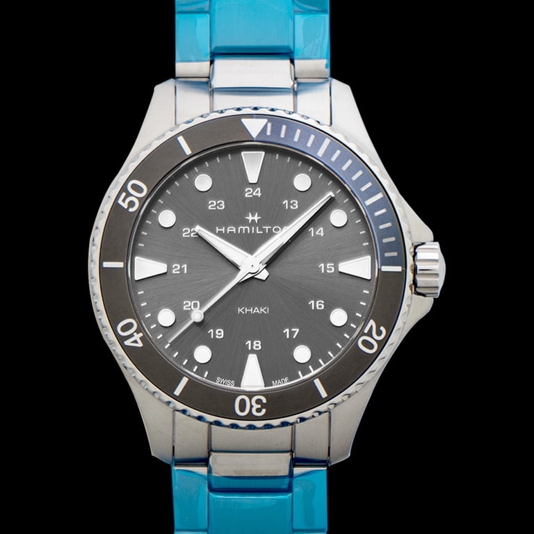 Hamilton Khaki Navy Scuba Quartz Grey Dial Men