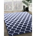 thumbnail image 2 of Ahgly Company Indoor Square Patterned Heavenly Blue Area Rugs, 7' Square, 2 of 6