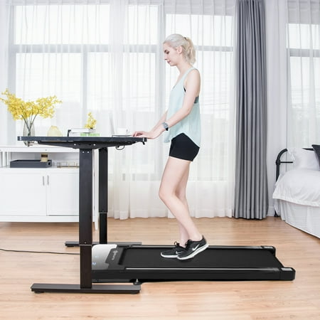 Goplus 1hp Under Desk Walking Treadmill Jogging Exercise Machine W