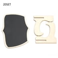thumbnail image 2 of Tablero de Mensajes, 20 Conjunos de Letreros de Pizarra de Forma única, Jardín de Manualidadas para Niños Duraderos para la Boda para NaviDad, 2 of 7