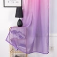 thumbnail image 6 of Gradient Sheer Curtains 1 Panel, 39x78 Inch Semi-Sheer Curtains for Living Room Bedroom, Decor Window Treatments, Soft Light Filtering Scarf Drape Valance, 1Pcs, Pink Purple, Rod Pocket, 6 of 9