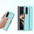 thumbnail image 1 of For Samsung Z Fold4 Mobile Phone Case Elastic Wrist Strap One Flap Folding Screen PC Case, 1 of 5