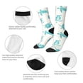 thumbnail image 4 of Fotbe Turtle Calcetas Largas con Estampado para Hombre y Mujer – Calcetas de Compresión Transpirables y Elásticas, Viajar y Uso Diario Talla 5-11, 4 of 6