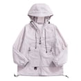 thumbnail image 2 of Sentmoon Hauts de Randonnée pour Femmes UPF 50+ Chandails Rafraîchissants Évacuant l'Humidité pour Femmes Couleur Unie à Capuche Respirants Coupe Régulière Chandails à Manches Longues pour le Jardinage et le Safari L, 2 of 5