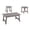 Gray, variant on Table Set 3pcs Set Coffee End Side Accent Living Room Laminate Grey