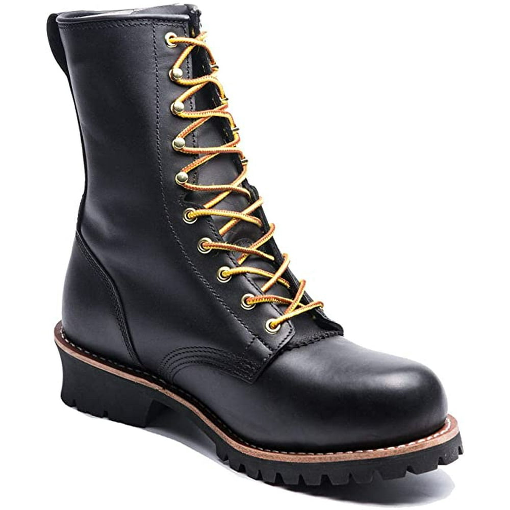 Rock Rooster Footwear - ROCKROOSTER Steel Toe Logger Boots for Men, 8