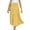 Yellow, variant on Inleife Fashion Women Solid Casual Ruched Ruffles Elastic Waist Skirts Army Green L
