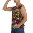 thumbnail image 3 of Bixox Men's Happy New Year 2023 Printed Shirt Sleeveless Fitness Tank Top-Large, 3 of 7