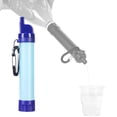thumbnail image 1 of de agua de supervivencia para filtración de agua, sistema de filtración de agua de paja, purificador de bebidas para senderismo, acampada, Azul shamjiam purificador de agua portátil, 1 of 9