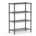 thumbnail image 5 of Heavy Duty 4-Tier Steel Storage Shelving Unit, 1000 lbs Capacity Utility Wire Rack, Adjustable Garage Shelving with Carbon Steel Frame, for Home Kitchen Office Gym, Black (13.7"D x 29.5"W x 47.2"H), 5 of 7