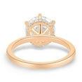 thumbnail image 5 of ESTE ORIGIN 2.50Ct Round Cut Moissanite Solitaire Ring – 6 Claw Hidden Halo in 10K Rose Gold for Women, 5 of 7