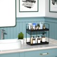 thumbnail image 4 of Organizador de encimera de baño NPPLUS de 2 niveles, metal negro mate, 4 of 7