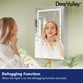 thumbnail image 6 of DV-1VM0187 24'' W x 36'' H LED Lighted Wall Mounted Medicine Cabinets with Mirror and 2 Adjustable Shelves, 6 of 13