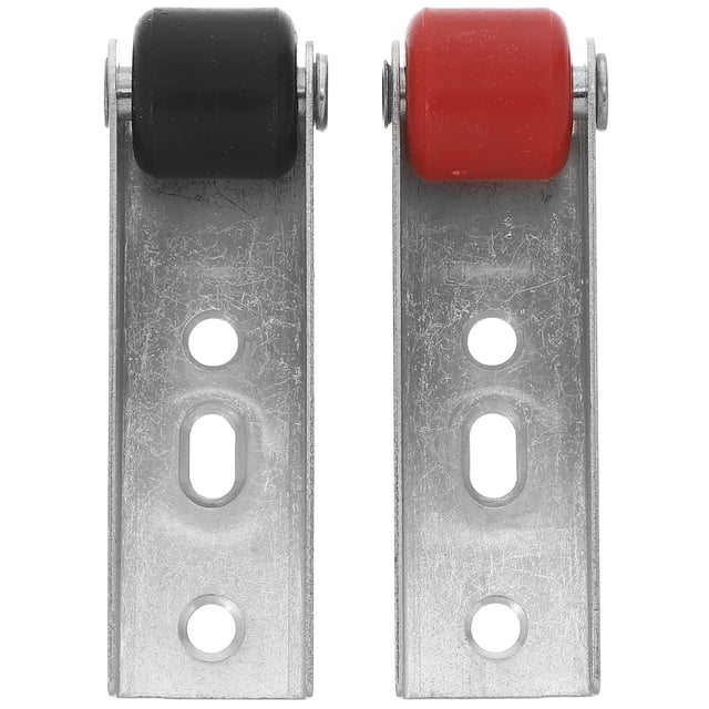 2 ruedas de soporte de puerta de madera resistentes, polea silenciosa para puerta corrediza, para puertas de jardín, puertas de granero, rueda guía de rodillos para puerta de valla de patio.