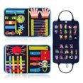 thumbnail image 4 of Bolsa De Vestir De Fieltro, Ligera, Colores Brillantes, Parches De Animales Con Letras, Tela Cómoda, Tablero Sensorial Para Habilidades Vitales Para Niños Mayores Para, 4 of 8