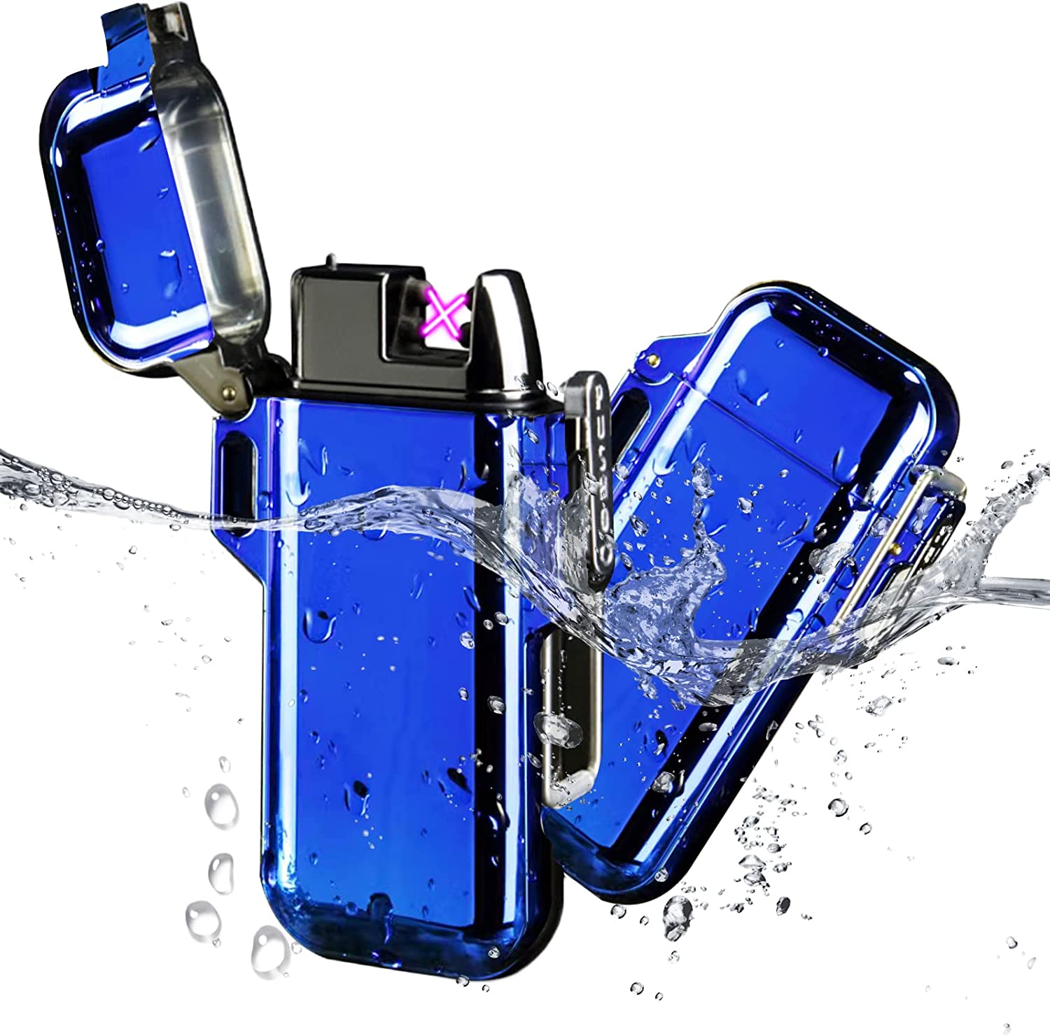 Waterproof Lighter, Dual Arc Electronic Lighter, Electric Lighter with
