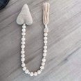thumbnail image 3 of Rustic Country Decor Vase Ornament Handmade Boho Decor Natural Wood Bead Garland, 3 of 6