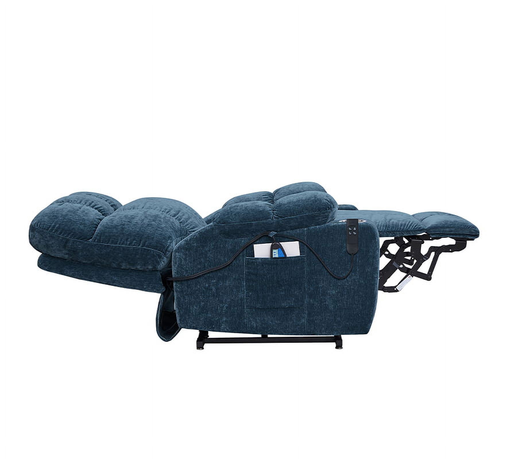 JIELARHUA Dual OKIN Motor Power Lift Recliner Chair for Elderly Infinite Position Lay Flat 180° Recliner with Heat Massage