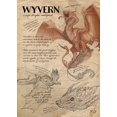 thumbnail image 3 of Vintage Horror Monster Manual Posters Gnoll Wyvern Dinosaur Canvas Painting Print Wall Art Picture Home Living Room Decoration, 3 of 5