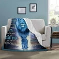 thumbnail image 3 of LHSHID Custom Blanket to My Grandson from Grandma & Grandpa Always Remember You are Braver Than You Think Personalized Gift Bed Throw Blanket for Grandson, 3 of 6