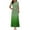 Green, variant on Dresses for Women's Fashion Printed Short Sleeve Round-Neck Ankle Dress Summer Dresses for Women 2025 Green M