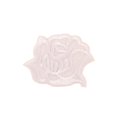 thumbnail image 1 of Yuarrent Parches de flores Chaqueta de plumón impermeable Reparación Parche de rosa negra en el hogar Suministros de emergencia para sábanas Tela de costura y artesanía B4R-B Blanco/S, 1 of 6
