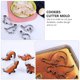 thumbnail image 4 of 8 cortadores de galletas de acero inoxidable con forma de dinosaurio, herramientas para hornear., 4 of 6