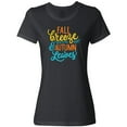 thumbnail image 3 of Inktastic Thanksgiving Fall Breeze and Autumn Leaves Women's T-Shirt, 3 of 5