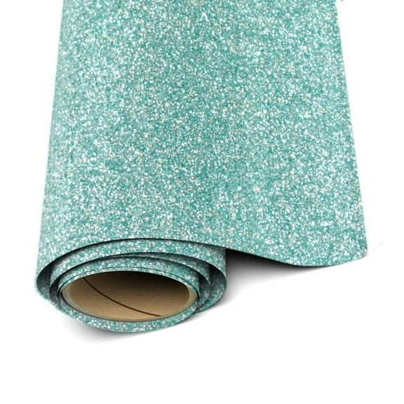 Siser Glitter Heat Transfer Vinyl – Mint HTV Iron on Vinyl – 12” x 3 Foot ( 36 inches / 1 yard )