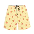 thumbnail image 3 of Binienty Men's Board Shorts Beach Swim Trunks With Peach Star Print - Quick Dry for Summer Beach Vacation and Water Activities, 3 of 10
