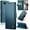 Blue, variant on for Google Pixel 8 Case, [RFID Blocking] PU Leather Wallet Flip Folio Case with Card Holder Kickstand Shockproof Phone Cover for Google Pixel 8 (Black)