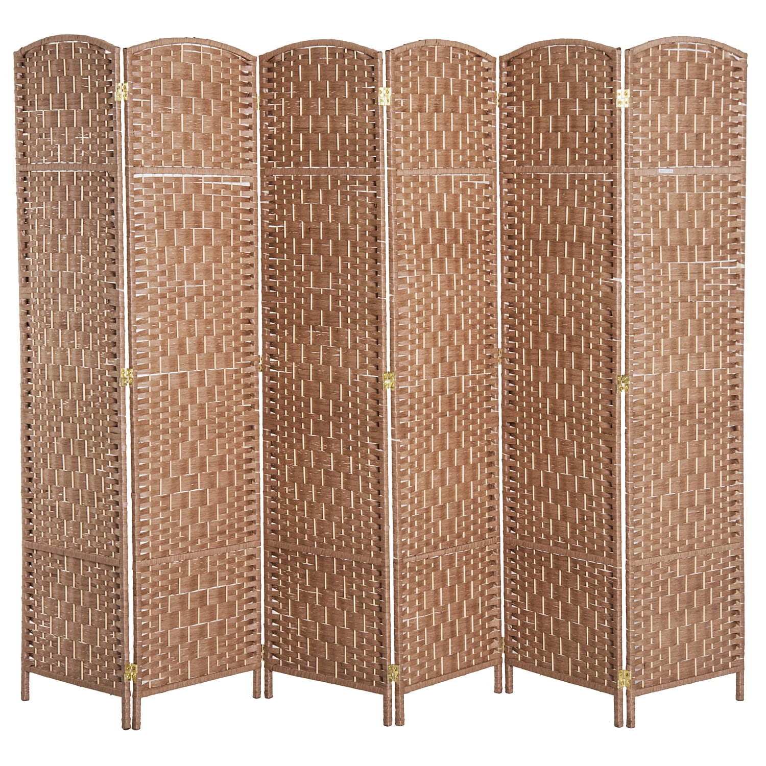 4/6  Panel Privacy Screen Room Divider Foldable Separator Weave Wicker Screens