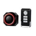 thumbnail image 1 of Alarma para bicicleta con control remoto, alarma antirrobo para bicicleta, recargable por USB, detector de alarma para motocicleta y bicicleta con soporte., 1 of 5