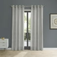 thumbnail image 4 of Habitat Corsica Light Filtering Grommet Curtain Panel 52 x 63 in Grey, 4 of 7