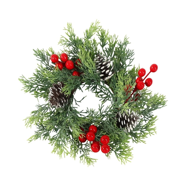 Hearth & Gear Couronne 25 37cm Couronne avec Baies Rouges/ Noël pour Maison Porte Mur Fête 5 Points Description (Surlignage Noyau Vente Grande Automne pour Porte d'Entrée Extérieur Pivoines Couronne pour Porte d'Entrée