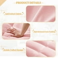 thumbnail image 4 of Lunale 4-in-1 Convertible Sleeper Chair Bed with Charge Ports & Phone Stand, Pink Velvet, 4 of 10