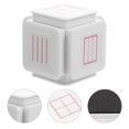 thumbnail image 1 of OULII Clear Imprint Six Sided Writing Practice Stamp with Clock and English Grid Patterns, 1 of 8