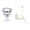 Silver, variant on Toilet Flusher Accessories Round Toilet Flush Button Directly Replace Part Plastic Material for Household Restroom