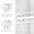 thumbnail image 4 of Homfa 8-Tier Wood Bookcase,71''Tall Storage Cube Organizer with Adjustable Shelves for Living Room Bedroom,2PCS,White, 4 of 7
