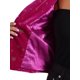 thumbnail image 5 of BLAZER METÁLICO DE VELVET CON ESTRELLAS PARA MUJERES, IMPRESO, DE UNA SOLA BOTÓN, CROP, OFICINA, TAMAÑO XL, ROJO ROSA-ESTRELLA, 5 of 6