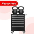 thumbnail image 2 of Leumius 6-Drawer Rolling Tool Chest Cabinet, Large Capacity Metal Tool Box with Wheels,Black, 2 of 6
