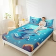 thumbnail image 5 of Feelyou 3D Axolotl Animal Twin Sheet Sets for Kids, Dreamy Marine Sealife Twin Fitted Sheet, Ocean Animal Theme Flat Sheet, Microfiber Bedroom Decor, 3 Pieces, 5 of 8