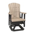 thumbnail image 2 of HomeStock Fan Back Glider in Weatherwood - Comforting Outdoor Seating Crafted from Recycled Materials, Ideal for Relaxation in Any Environment, 2 of 7