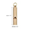 thumbnail image 2 of Uxcell Safety Whistles, 3 Pack Brass Outdoor Survival Whistle for Camping, 2 of 5