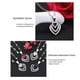 thumbnail image 3 of Collar plateado portátil para mujer, gargantilla elegante con forma de corazón decorativa respetuosa con la piel para chicas y mujeres, regalo Ropa, zapatos y accesorios Miscelánea Blanco Minnieouse AP019048-02, 3 of 6