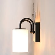 VAXCEL Acadia 2-Light Bronze Rustic Bathroom Vanity Fixture with Nightlight