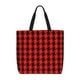 thumbnail image 1 of Fotbe Retro red and Black Houndstooth Bolsa Tote con Estampado para Mujer, Bolsos con Cremallera, Bolsa de Hombro Casual de Gran Capacidad con Bolsillos Internos, 1 of 7