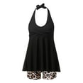thumbnail image 6 of TIANEK Swimsuit Women Tankini Modest Leopard Print Summer Beach Vacation Junior Bathing Suit, 6 of 6