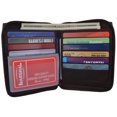 thumbnail image 3 of Genuine Mens Leather Zippered Card ID Holder Wallet 702 CF, 3 of 49